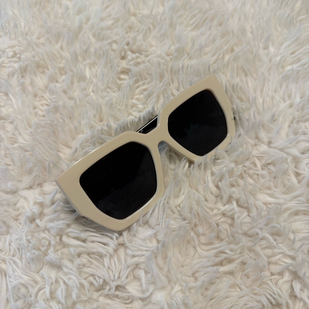 Free People Black & White Sunglasses